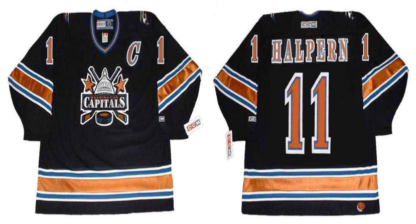 2019 Men Washington Capitals #11 Halpern black CCM NHL jerseys